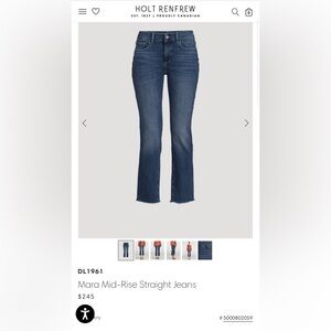 Women's DL1961 Mara Crop Straight Jean